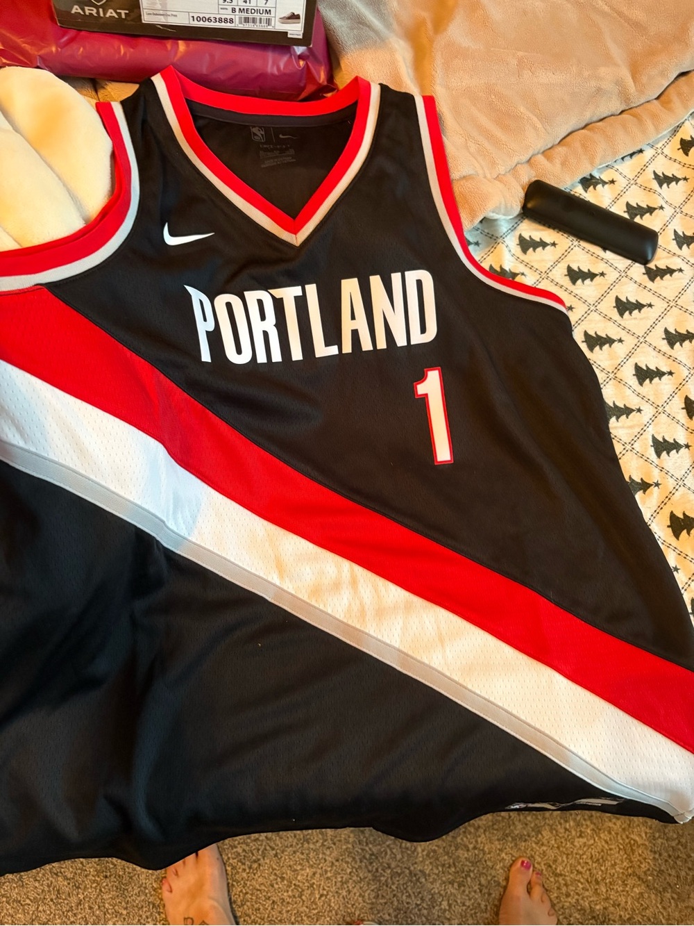 Nike Anfernee Simons #1 Portland Trail Blazers Swingman Icon Jersey Men XL NBA